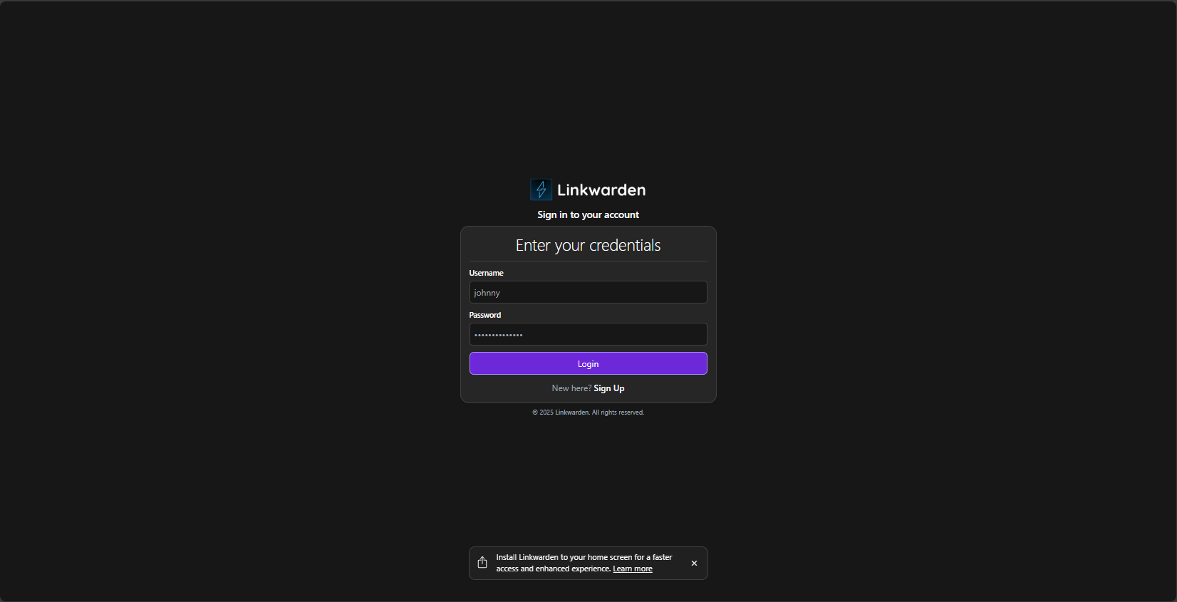 Linkwarden Example